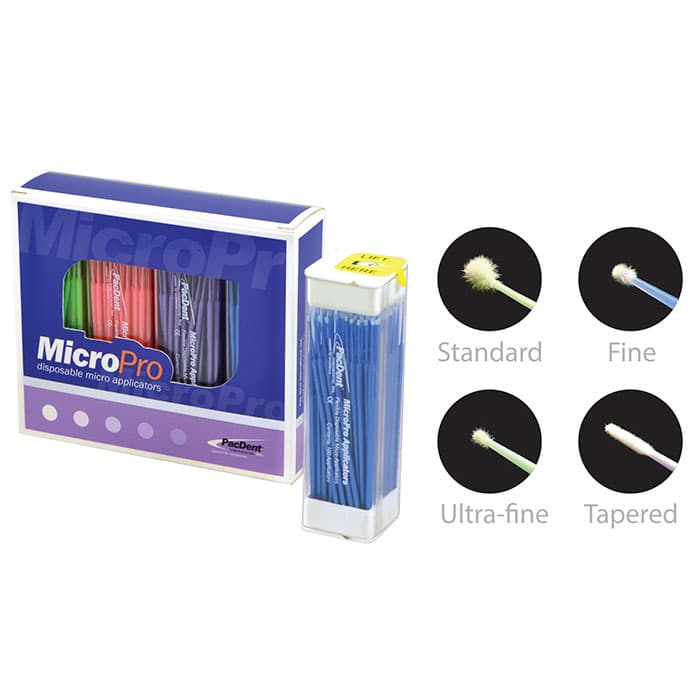 Pac-Dent MicroPro Fine Micro Applicators, 1.5mm, Assorted Colors, 400/Pack thumbnail 7
