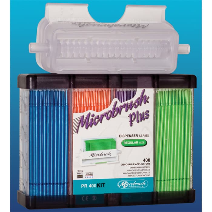 Microbrush Plus Dispenser Kit, Fine (1.5 mm), Assorted Pink/Yellow, 400 Applicators, PF400-KIT thumbnail 22