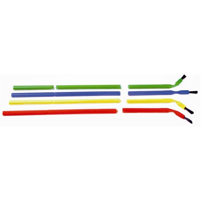 Vista Apex Bendable Brush Applicators, Regular (Black Bristles), Assorted Colors, 144/Box, #204002 thumbnail 3