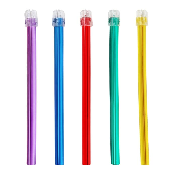 Plasdent Tropical Saliva Ejectors, Assorted Colors, Flexible Disposable, 100/Box - Tropical Saliva Ejectors - Assorted Colors - Image 1