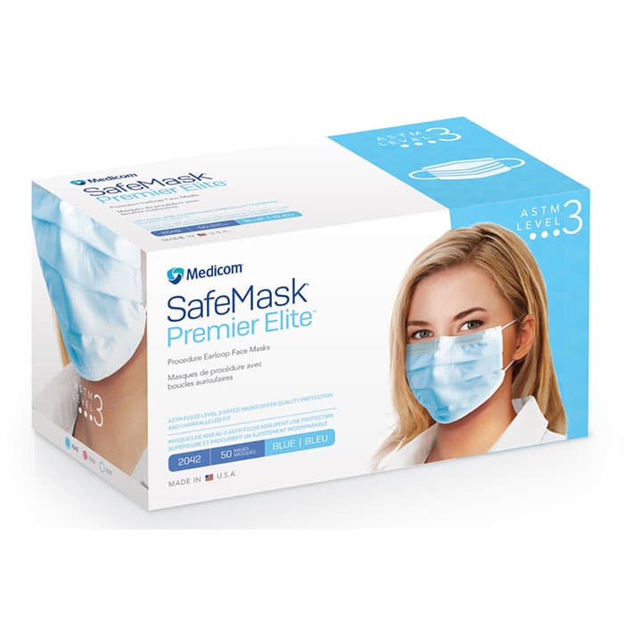 SafeMask Premier Elite ASTM Level 3 Procedure Face Mask, Earloop, Pink, 50/Box, 2046 thumbnail 27