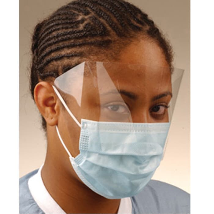 Crosstex Ultra FogFree Surgical Face Mask with Shield, ASTM Level 3, Blue, Ear Loop, 25/Box, GCPW thumbnail 20