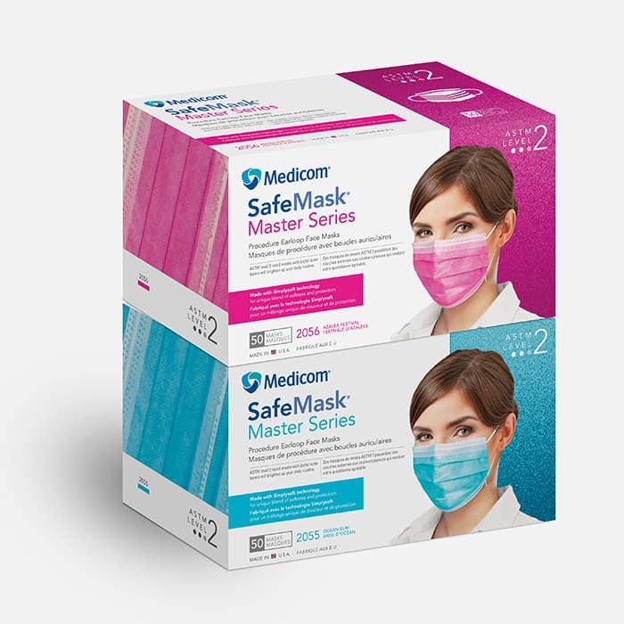 SafeMask Master Series Procedure Earloop Mask, ASTM Level 2, Azalea Festival (Bright Fuchsia), 50/Box, 2056 thumbnail 19