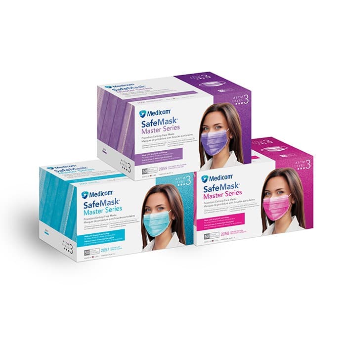 SafeMask Master Series Procedure Earloop Mask, ASTM Level 3, Ocean Surf (Aqua Marine), 50/Box, 2057 thumbnail 25