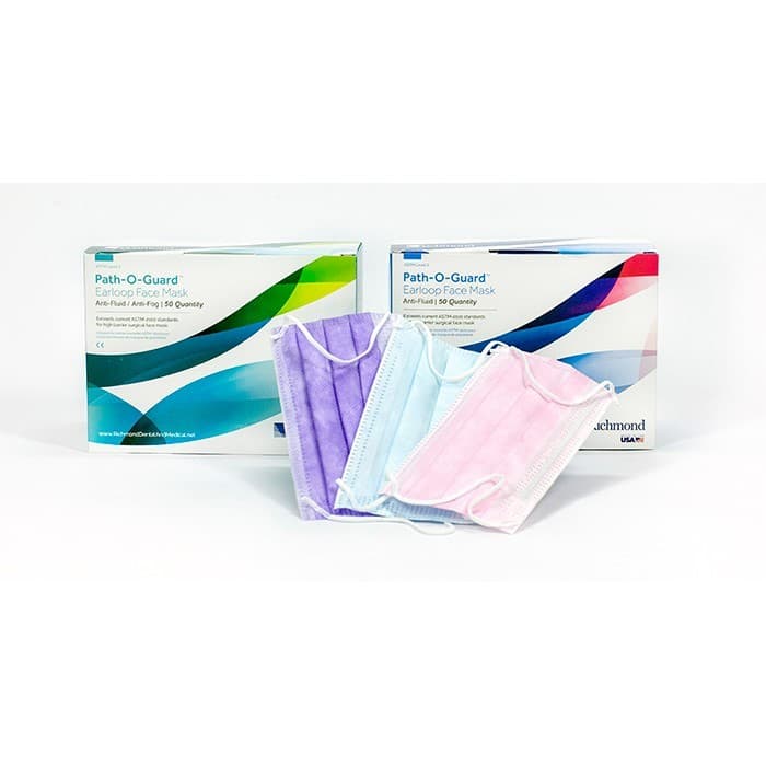 Richmond Path-O-Guard Anti-Fluid Earloop Face Mask, ASTM Level 3, Blue, 50/Box, 400582 thumbnail 15