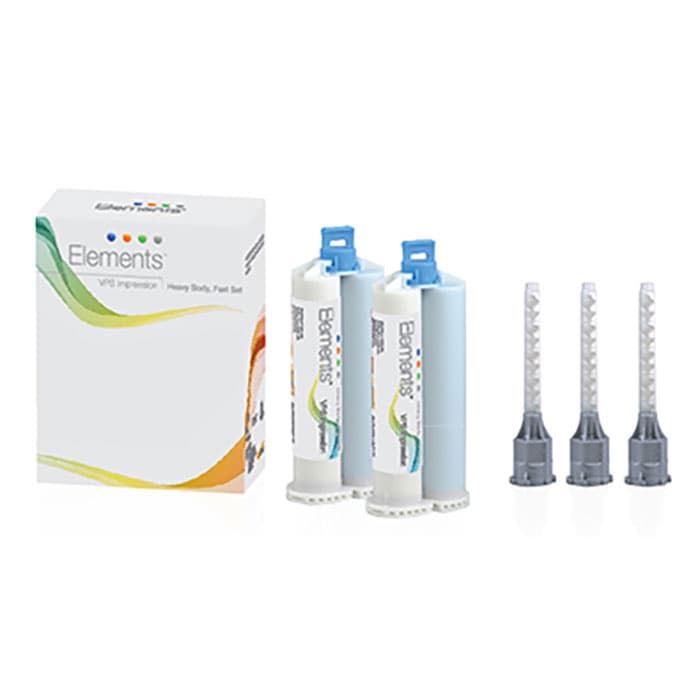 Elements™ VPS Impression Heavy Body, Fast Set, 50ml, Pack of 2 Cartridges with 6 Mixing Tips thumbnail 3