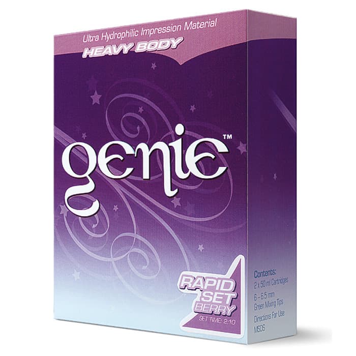 Genie VPS Impression Material, Light Body, Rapid Set, Berry Flavor, Green, 2 x 50 ml Cartridges with Tips, 77610 thumbnail 13