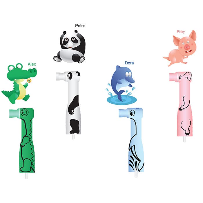 Pac-Dent FUNimals Disposable Prophy Angles, Soft Cup, Assorted, 100/Box, 166-100A thumbnail 12