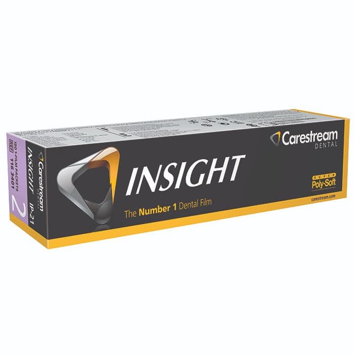 Carestream Health Insight Dental Film IP-01, Size 0, F-Speed, Periapical, Super Poly-Soft Single-Film Packets, 100/Box, 8675332 thumbnail 18