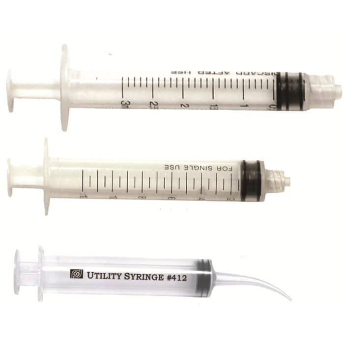 PacDent 12cc Curved Tip Utility Syringes, Disposable, Non-Sterile, 50/Box thumbnail 2