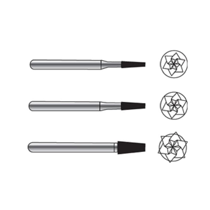 Pac-Dent Surgical Length Carbide Bur, Friction Grip, #6, 25mm Length, 1.6mm Diameter, 10/Bx - Pac-Dent Surgical Length Burs - Friction Grip - #6 - Image 1