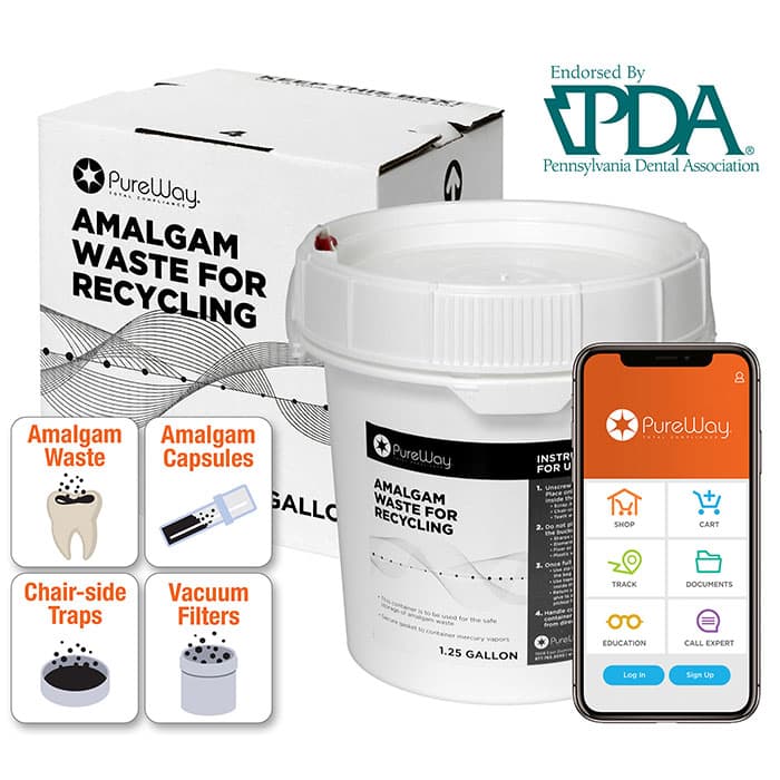 PureWay Amalgam Waste Recycling System, 5 Gallon Bucket with Return Shipping thumbnail 6