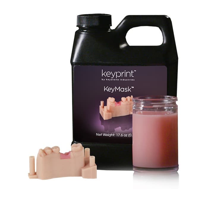 Keystone Keyprint KeyMask Laboratory 3D Printing Resin, Pink, 0.5kg Bottle, 4220002 thumbnail 7
