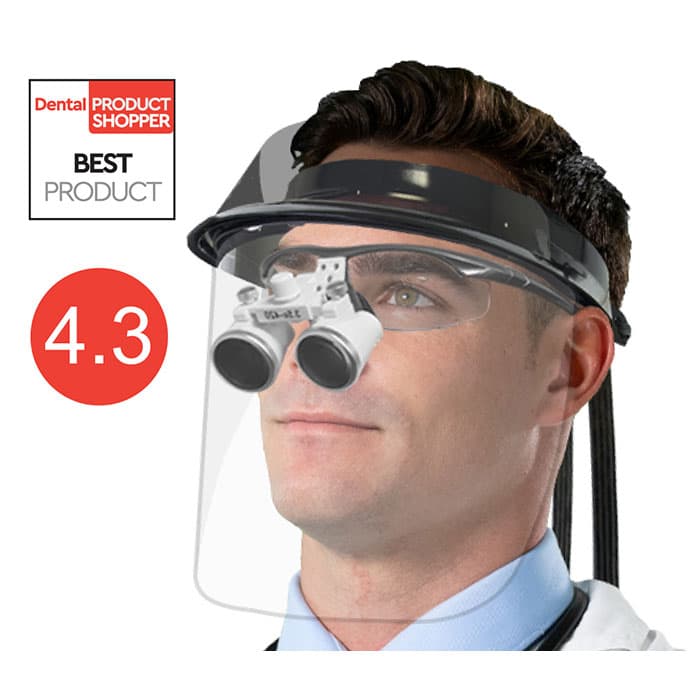 iVisor™ Space Blue Loupe Visor and Shield Kit, 9cm, Reusable, V201SB-M thumbnail 10