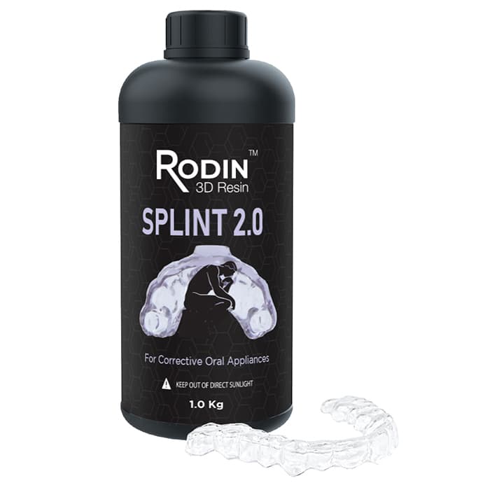 Rodin™ Splint 2.0 Rigid 3D Resin, 1kg Bottle thumbnail 9