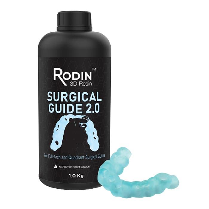 Rodin™ Surgical Guide 2.0 3D Print Resin, Clear, 1 kg Bottle, #23867 thumbnail 8