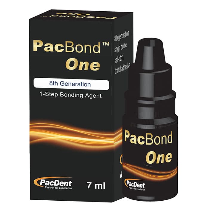 Pac-Dent PacBond One 8th Generation 1-Step Self-Etch Bonding Agent, Nano-Filled, 7 ml Bottle, 1/Pk, R3008 thumbnail 5