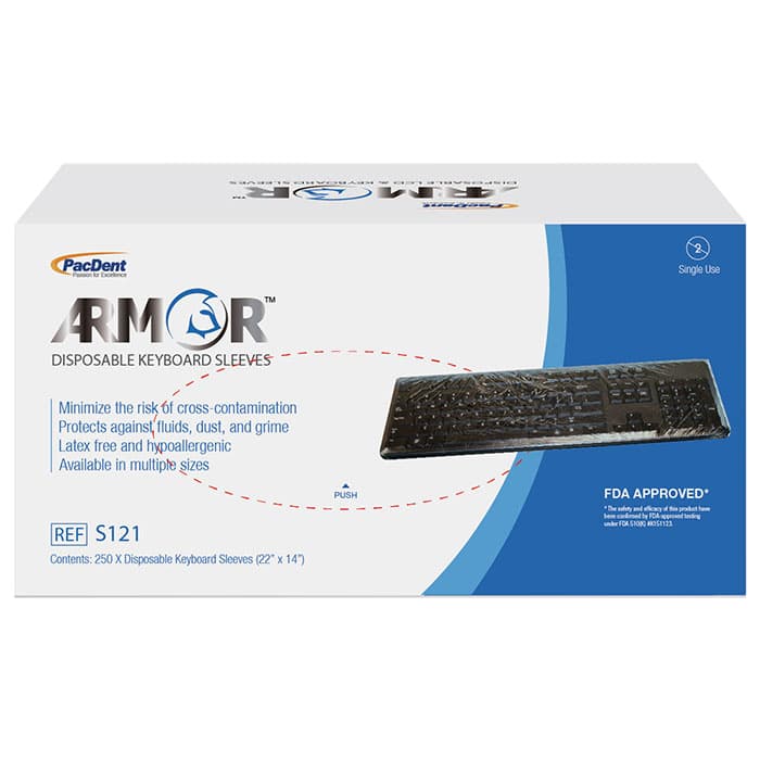 Armor Disposable Keyboard Sleeves, 19" x 26", Clear, 250/Box, S122 thumbnail 8