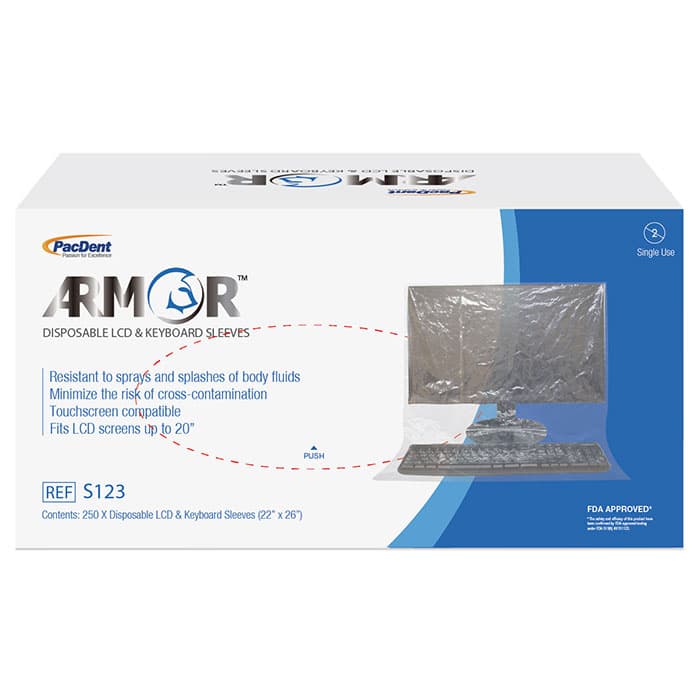Armor™ Disposable LCD and Keyboard Protective Sleeves, 22" x 26", 250/Box, S123 thumbnail 5