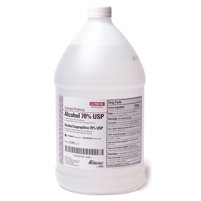 Pro Advantage Isopropyl Rubbing Alcohol, 70% ISO, 1 Gallon Bottle, P907128 thumbnail 2