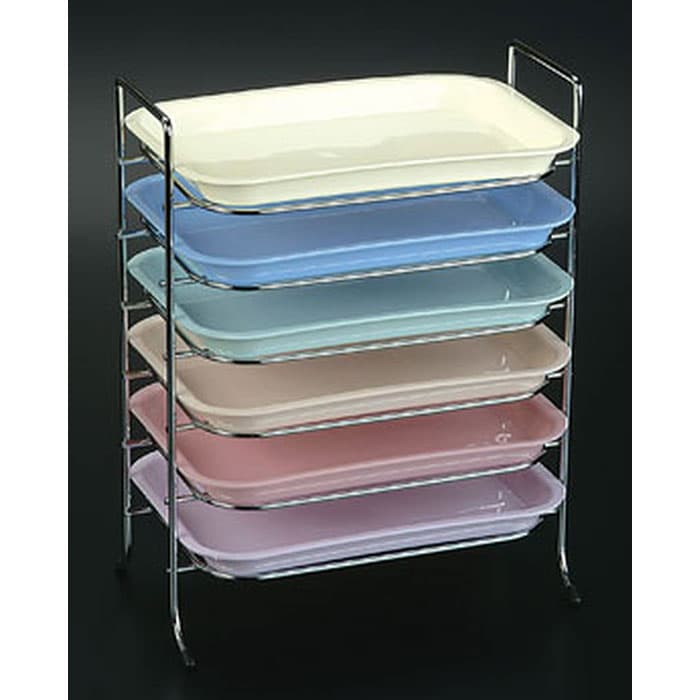 Plasdent Chrome Tray and Lid Rack, Size B, Long Side Loading, Holds 8 Covered Trays, 14-1/2"W x 9-3/4"D x 17-1/2"H, 300TRB-H thumbnail 11