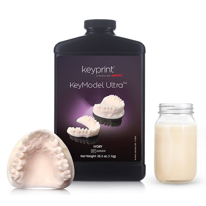 KeyPrint KeyModel Ultra Laboratory 3D Printing Resin, Ivory, 1kg/Bottle, 4220009 thumbnail 8