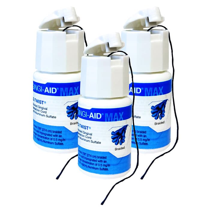 Gingi-Aid MAX Z-Twist Weave Retraction Cord, Aluminum Sulfate, Size #2 Medium, 108" per Bottle, 12172M thumbnail 14