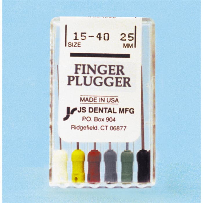 JS Dental Finger Plugger #20, Yellow, 21mm, Stainless Steel, ISO Color-Coded Handle, Box of 6, FP1020 thumbnail 4