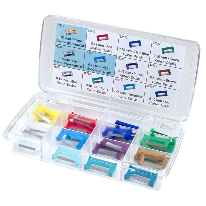 ContactEZ IPR Rainbow Interproximal Reduction Strip Set, 0.07 mm - 0.50 mm, 24 Strips, 32024 thumbnail 2