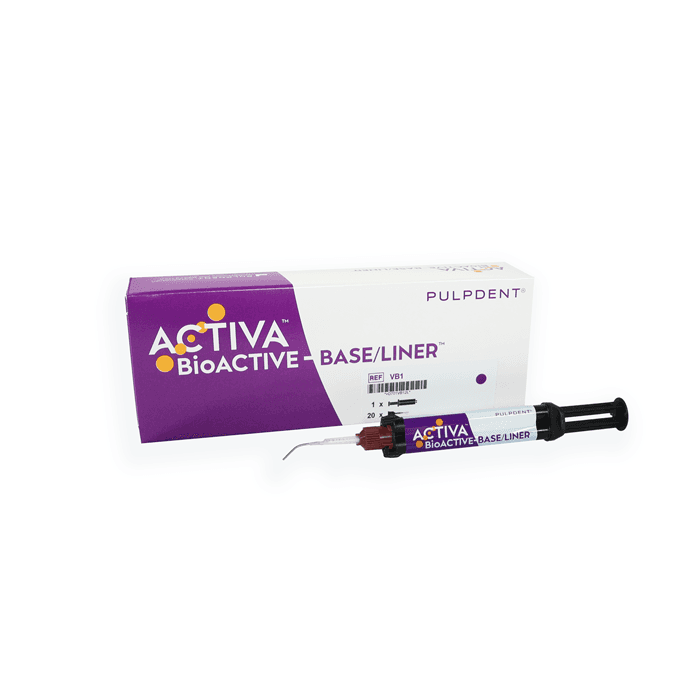 Pulpdent ACTIVA BioACTIVE-Base/Liner, Single Pack, 5 mL/7 g Syringe + 20 Automix Tips, VB1 thumbnail 28
