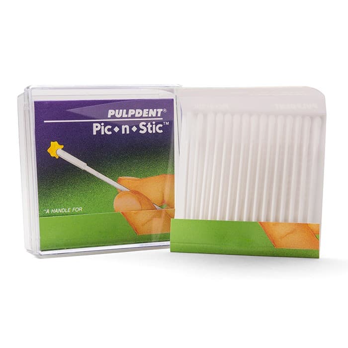 Pic-n-Stic Plastic Applicators, 2-1/2" Long, 2 mm Diameter, Adhesive Tip, White, 60/Box, PIC thumbnail 26