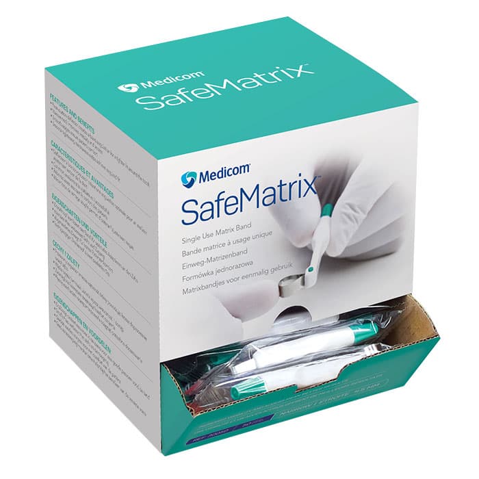 Medicom SafeMatrix Single-Use Matrix Bands, Regular Wide 6mm, Blue, 50/Box, 30045 thumbnail 25