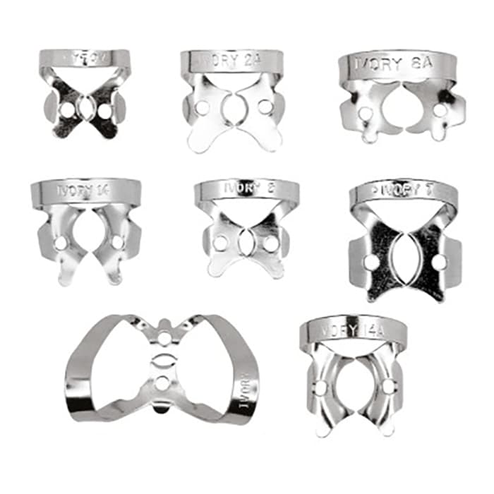 Ivory Rubber Dam Clamp #9, Winged Labial, Stainless Steel, 1/Pk, 50057384 thumbnail 17