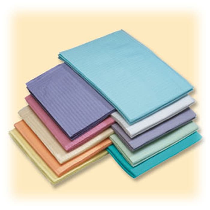 Medicom SafeBasics Dry-Back Dental Bibs, 2-Ply Paper/1-Ply Poly, Aqua, 13" x 18", 500/Case, 8289 thumbnail 6