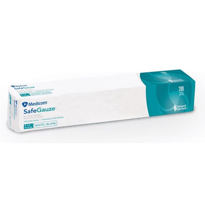 SafeGauze Premium Non-Woven Sponges, Non-Sterile, 4-Ply, 2" x 2", 5000/Case, 4522-5 thumbnail 11
