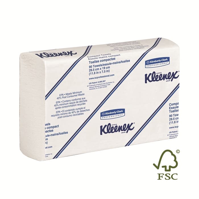 Kleenex SLIMFOLD Towels Dispenser, Fits Tight Areas, 7.5" x 11.6" Towels, 06904 thumbnail 2