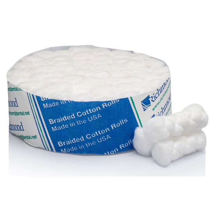 Richmond Braided Cotton Rolls, Non-Sterile, Small, 5/16" x 1 1/2", 2000/Box, 201210 thumbnail 19