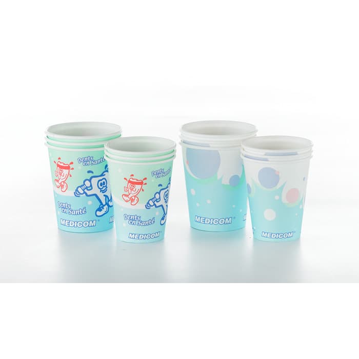 Medicom SafeBasics Poly-Coated Paper Cups, 4 oz, Bubble Design, Case of 10 (1000 Cups) thumbnail 2