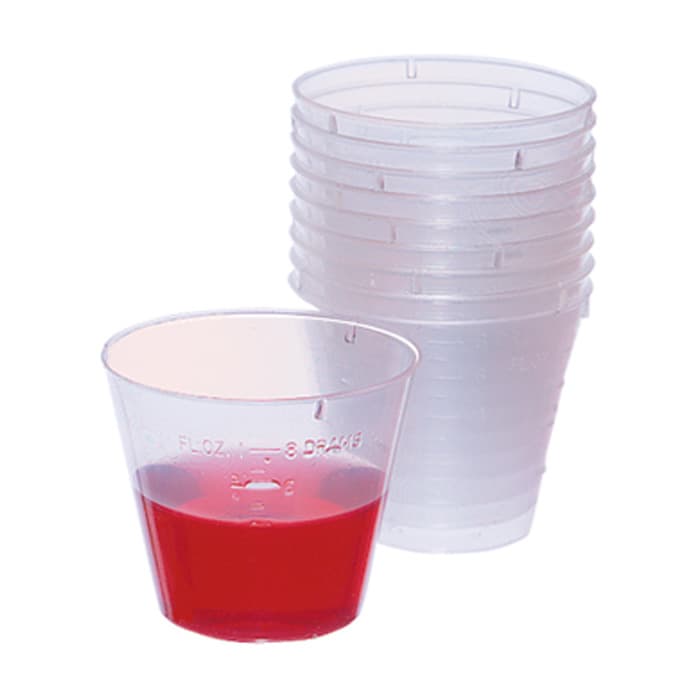 Crosstex Medicine/Mixing Cups, 1 oz, Clear, 1000/Carton thumbnail 2