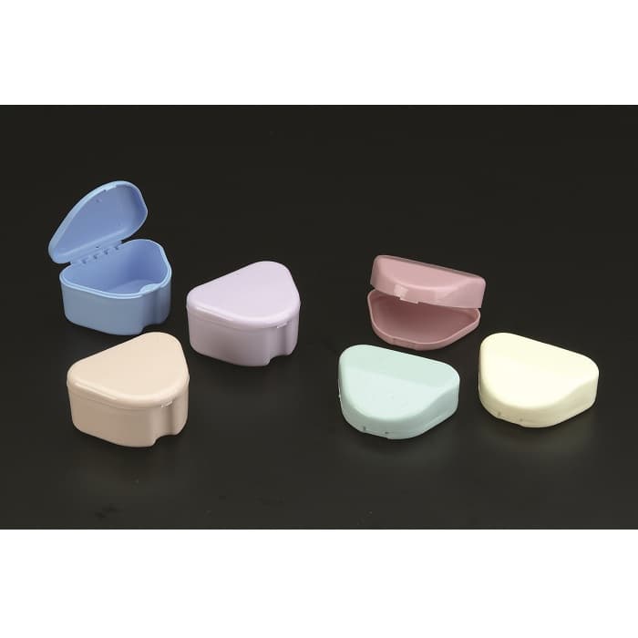 Plasdent Standard Retainer Box, Assorted Pastel Colors, Hinged Lid, 3"W x 2-1/2"L x 1"H, 12/Pk thumbnail 7