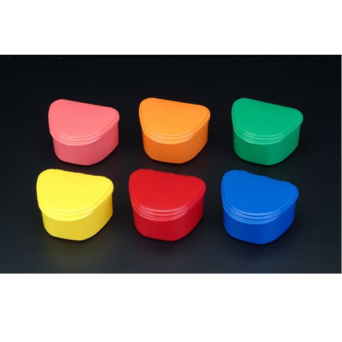 Plasdent Chroma Denture Box, Assorted Colors, Hinged Lid, 12/Box thumbnail 3