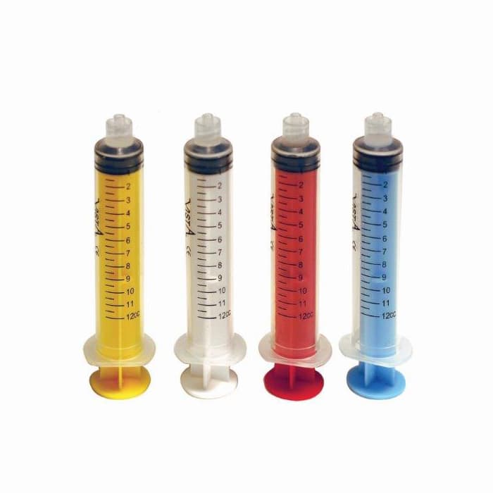 Vista Apex Colored Luer-Lock Irrigating Syringe, 3cc, Red, 80/Box, #317158 thumbnail 6