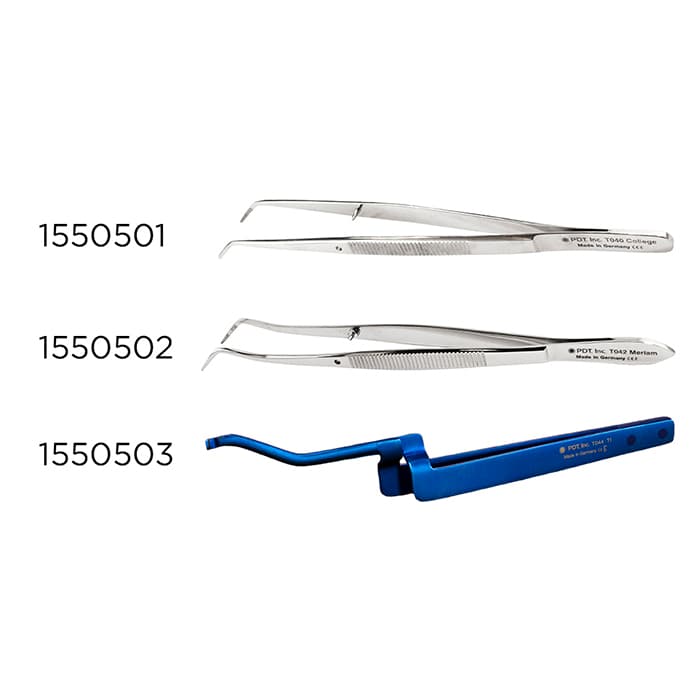 PDT College Tweezers, Single Angle Tip, T040 thumbnail 5