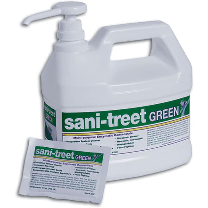 Sani-Treet Green Unit Dose Evacuation System Cleaner, 50 Treatments per Box - Sani-Treet Green - Unit Dose (50 Treatments) - Image 1
