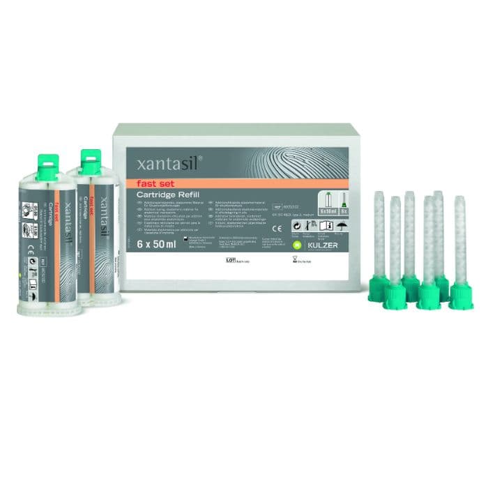 Xantasil Dynamix Fast Set Alginate Substitute Impression Material, 380 ml Cartridges, 2/Pk, 66052101 thumbnail 14