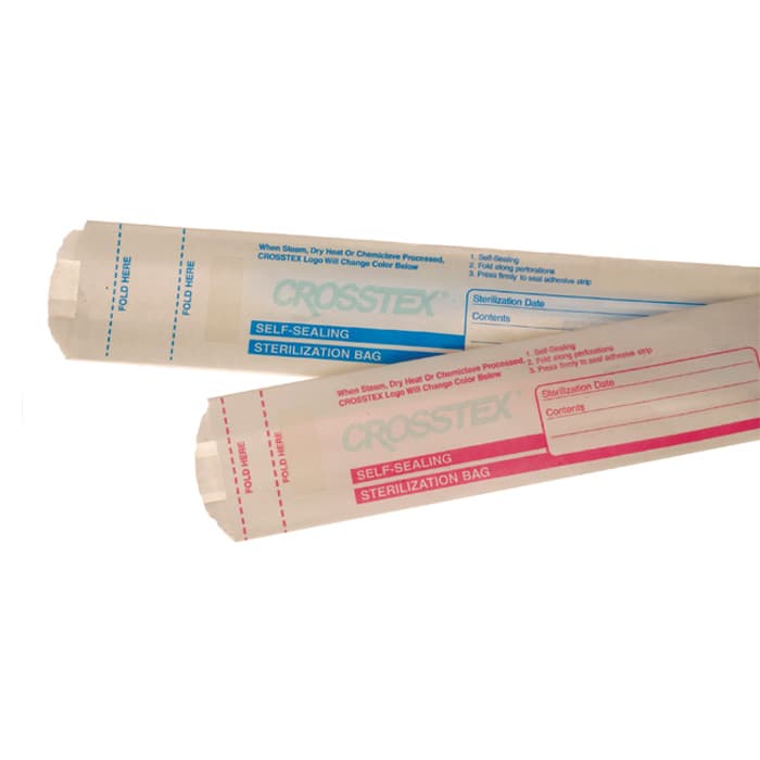 Crosstex Self-Sealing Autoclave Bags, 2.5" x 1.5" x 8.75", Steam Sterilization, 1000/Box, OCS thumbnail 9