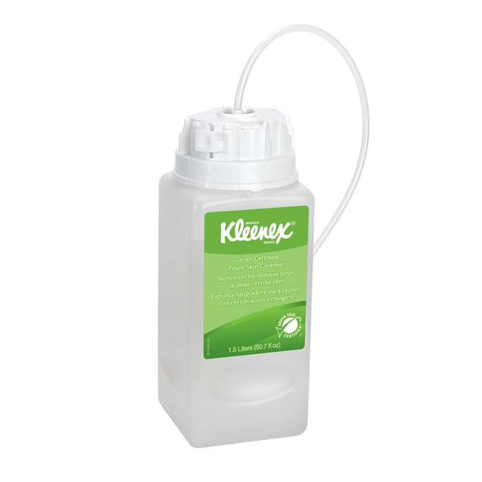 Kleenex Green Certified Foam Skin Cleanser, Fragrance-Free, Dye-Free, 1.2 Liter Electric Cassette - Kleenex&reg; Green Certified Foam Skin Cleanser - 1.2 Liter Electric Cassette - Image 1