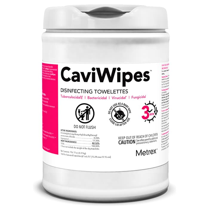CaviWipesXL™ Surface Disinfectant Towelette Wipes, 9" x 12", 65/Canister, 13-1150 thumbnail 7