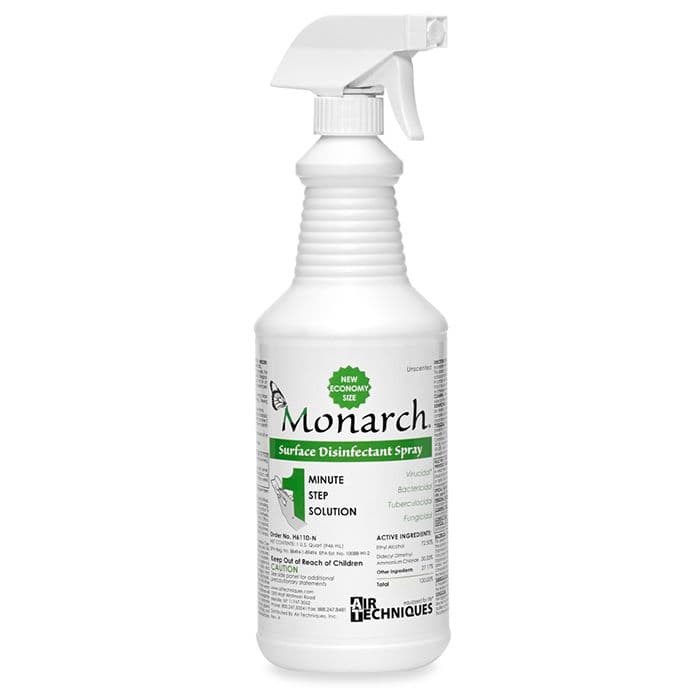 Air Techniques Monarch Surface Disinfectant Spray, 32 oz Bottle, H6110-N thumbnail 14
