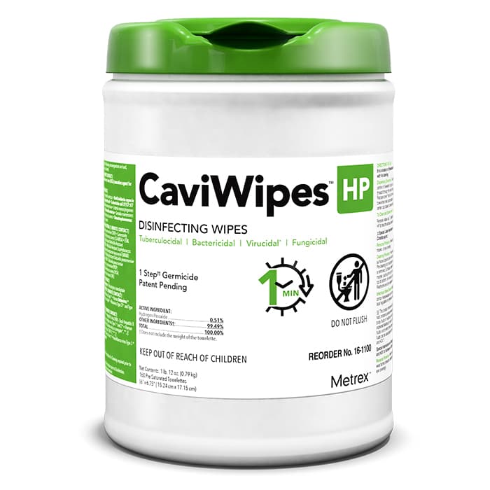 CaviWipes™ HP Surface Disinfectant Wipes, Extra-Large 9" x 12", 65/Canister, 16-1150 thumbnail 5